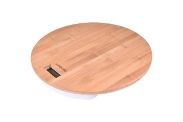 Slim - Bambu Banyo Baskülü Yuvarlak