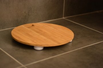 Slim - Bambu Banyo Baskülü Yuvarlak