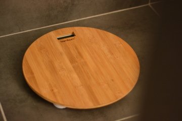 Slim - Bambu Banyo Baskülü Yuvarlak