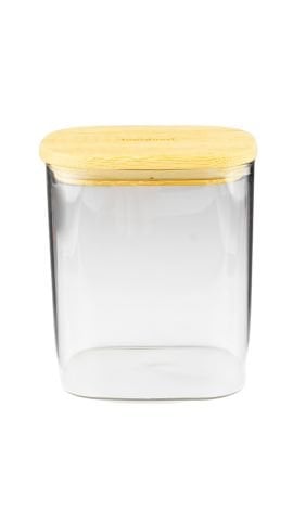 Multy - Bambu Kapaklı Cam Saklama Kabı 1000ml