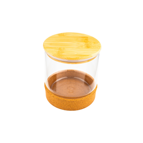 Corki - Mantar Altlıklı Cam Saklama Kabı 100ml