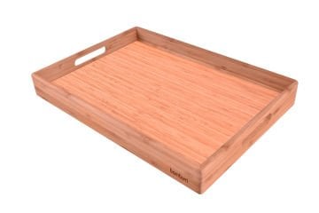 Marbella - Bambu Desenli Tepsi Büyük