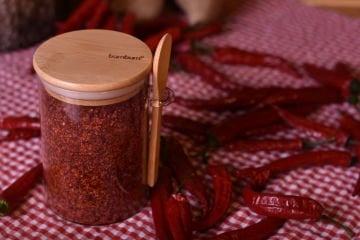 Lolla - Kaşıklı Cam Saklama Kabı 12 cm