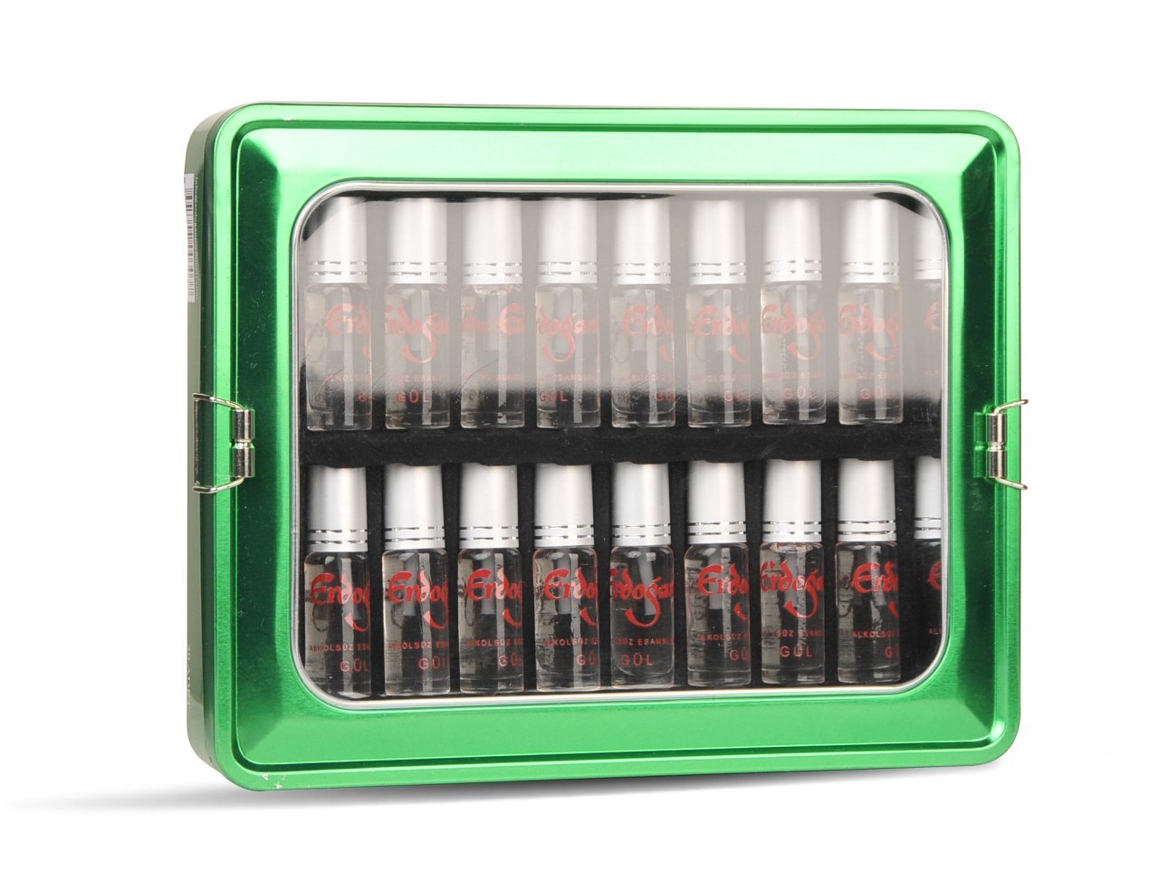 Erdoğan Renkli Metal Kutu (Yeşil) 3.5 Ml 20'li Karma Esans