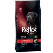 Reflex Plus Orta ve Büyük Irk Yetişkin Köpekler için Kuzulu ve Pirinçli Köpek Maması 15Kg