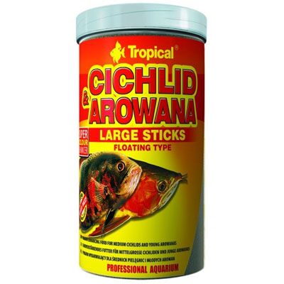 Tropical Cichlid Arowana Large Sticks 10Lt 3Kg