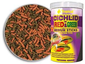 Tropical Cichlid Red&Green Medium Sticks 1000ml / 360gr.