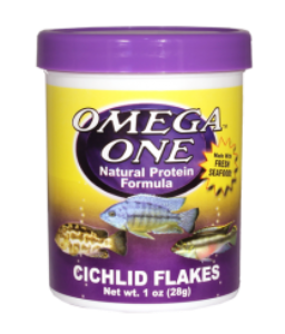 Omega One Cichlid Flakes 50gr Açık