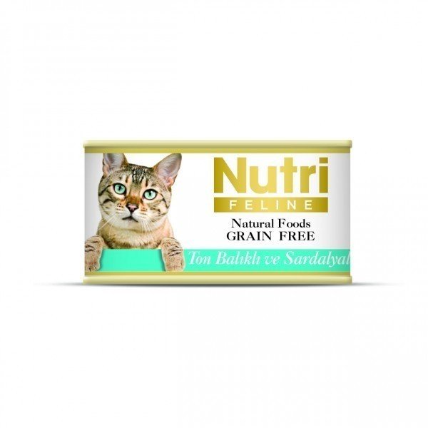 Nutri Feline Ton Balık&Sardalyalı Tahılsız Kedi Konservesi 85 Gr