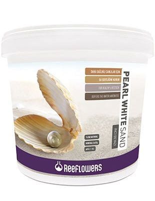 ReeFlowers Pearl White Sand Mineralli Akvaryum Kumu 1 Kg ( 0,5-1mm) Açık