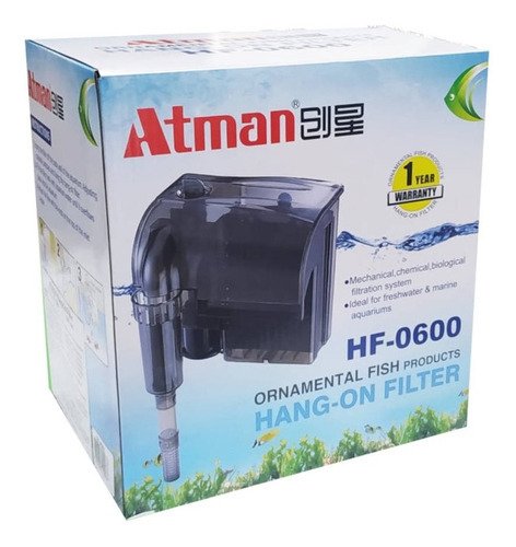Atman HF-0600 Şelale Filtre 660Lt/Saat