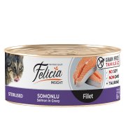 Felicia Tahılsız Sterilised-Somonlu Fileto . Yaş Kedi Maması 85gr 1ad