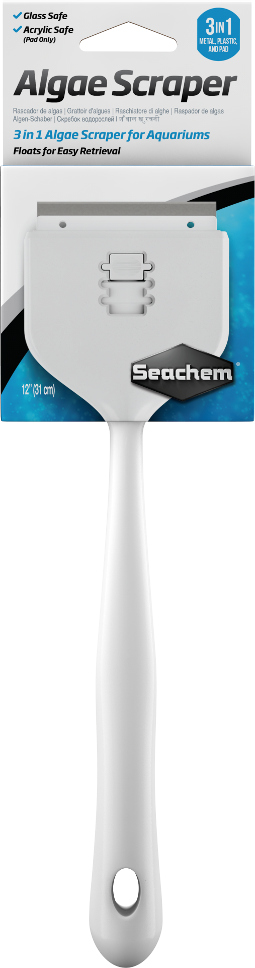 Seachem Algae Scraper 3in1 Cam Sileceği 31cm