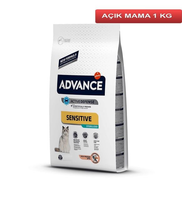 Advance Somonlu Kısır Kedi Maması 1 Kg Paketten Bölme