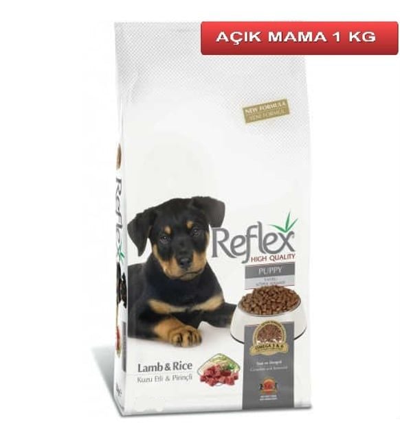 Reflex Puppy Kuzu Etli Yavru Köpek Maması 1kg Paketten Bölme