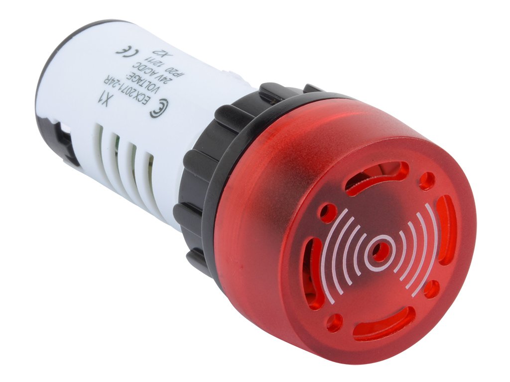 22mm Ledli Buzzer 24 Volt Ac/Dc