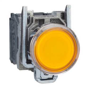 XB4BW35B5 Schneider Yaylı Buton Sarı Ledli 24 V