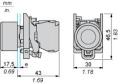 XB4BP31 Schneider Yaylı Buton Kılıflı Yeşil