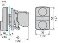 XB4BW73731M5 Schneider İkili Buton Ledli 220 V