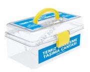 TEMİZ CERRAHİ ALET TAŞIMA SETİ KÜÇÜK-ŞEFFAF