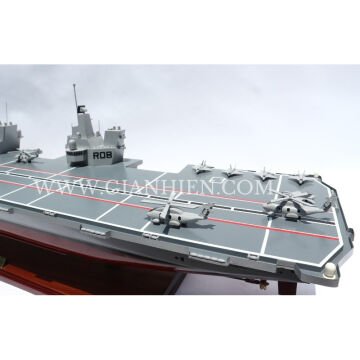 HMS Queen Elizabeth Dekoratif Uçak Gemisi Modeli (100 cm)