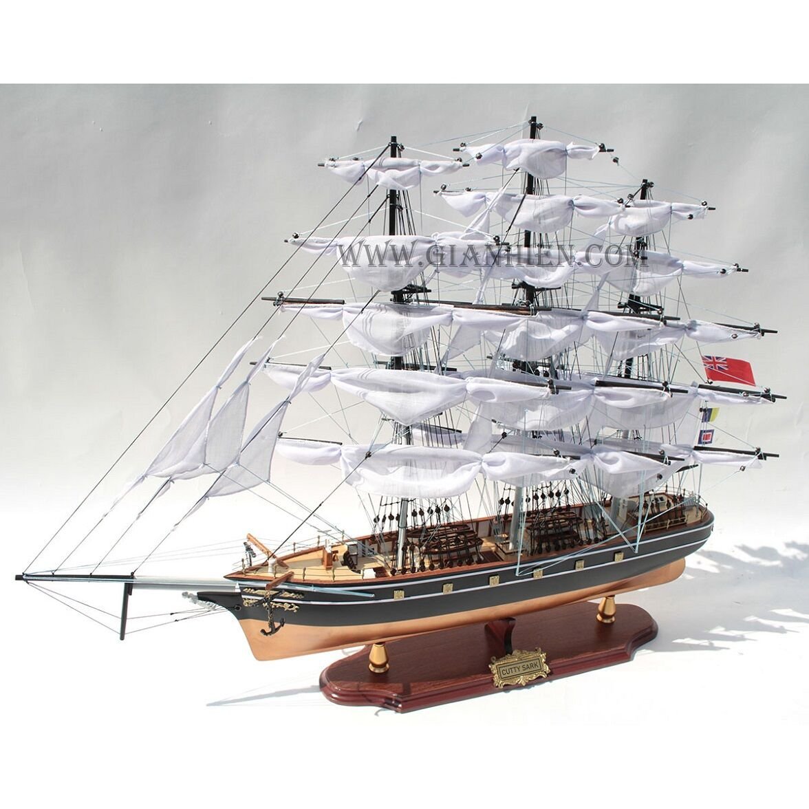 Cutty Sark Dekoratif Ahşap Yelkenli Gemi Modeli (70 cm)