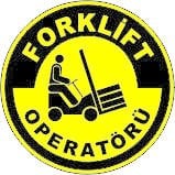 Forklift Operatörü Yer Etiketi