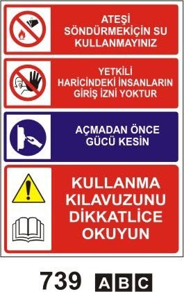 Ateşi Sondürmek İçin Su Kullanmayınız