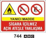 Yanıcı Madde Sigara İçilmez Açık Ateşle Yaklaşma