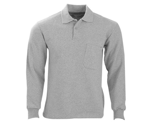 Polo Yaka Sweat Gri