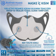 Antimikrobiyal Üst Düzey Yıkanabilir Koruyucu Maske