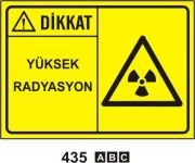 Dikkat Yüksek Radyasyon