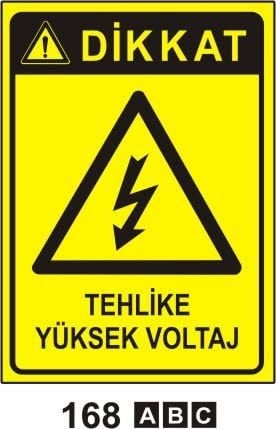 Tehlikeli yüksek Voltaj