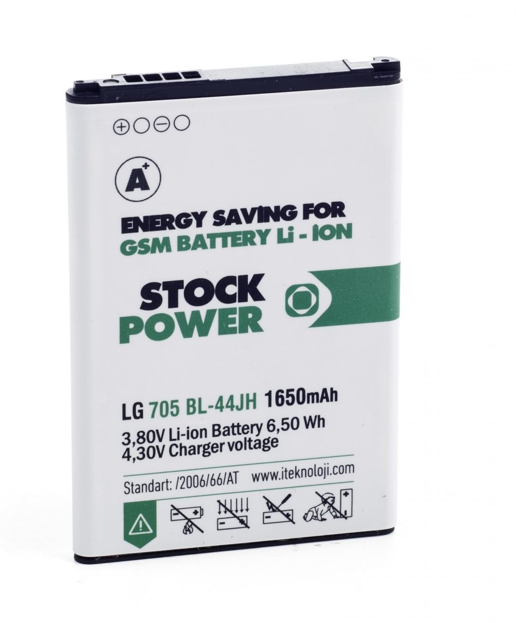 Stock Power LG P 705 / BL 44JH (1650 mAh) Batarya