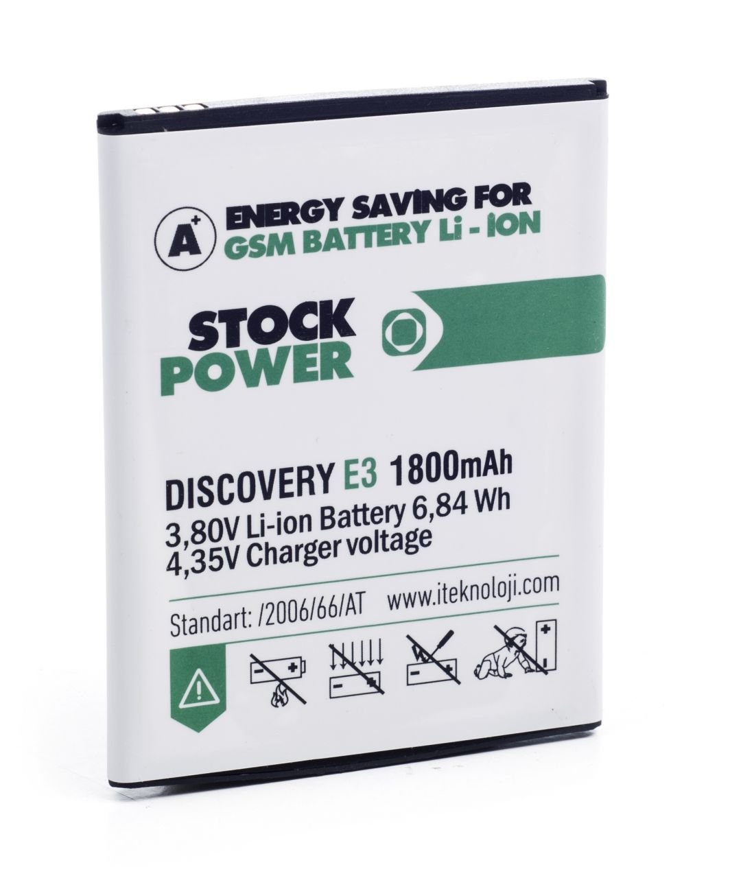 Stock Power Discovery E3 (1800 mAh) Batarya