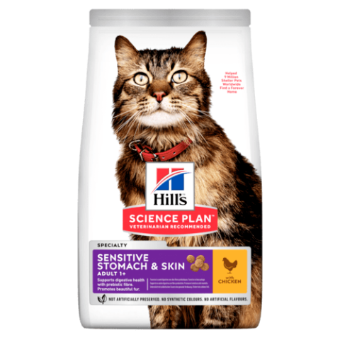 Hill's Science Plan Cat Sensitive Stomach & Skin Adult Chicken 1,5 Kg