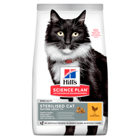 Hill's Science Plan Cat Sterilised Mature +7 Chicken 1,5 Kg
