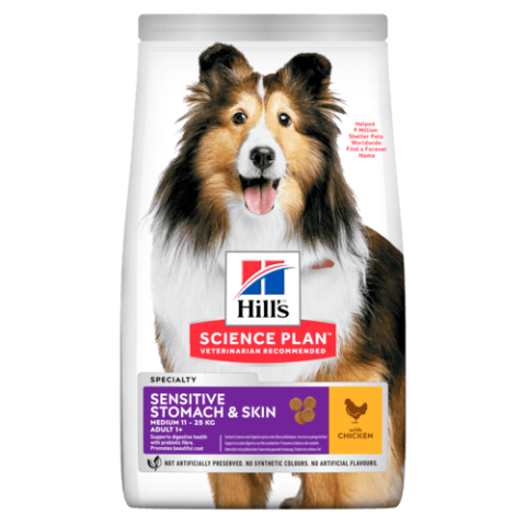 Hill's Science Plan Dog Adult Sensitive Stomach & Skin Chicken 14 Kg