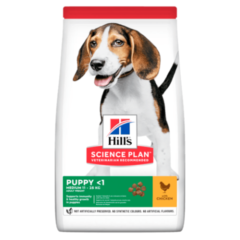 Hill's Science Plan Dog Puppy Healty Development Medium Breed Chicken 14 Kg