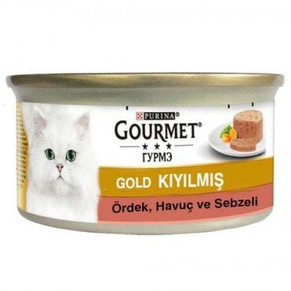 Gourmet Gold Kıyılmış Ördek Ve Sebzeli Konserve Kedi Maması 85 Gr