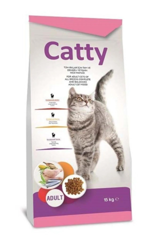 Catty Tavuklu Yetişkin Kedi Maması 15 kg (Tüy Toplama Hediyeli)