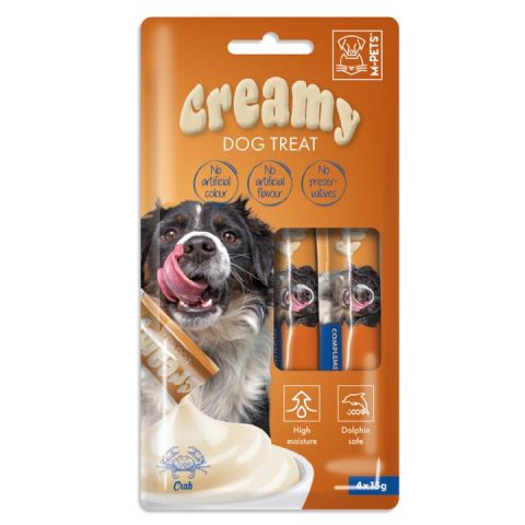 M-PETS KÖPEK ÖDÜLÜ CREAMY YENGEÇLİ 4X15GR