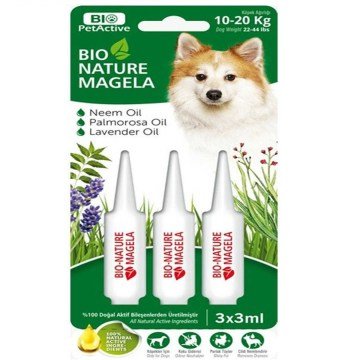 BIO KÖPEK TÜY DERİ BAKIM DAMLASI 10-20 KG 3x3 ML