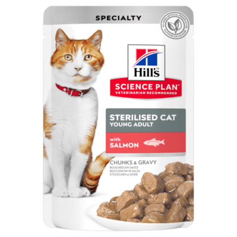 HILL'S SCIENCE PLAN Sterilised Cat Young Adult Cat Food with Salmon 85 Gr