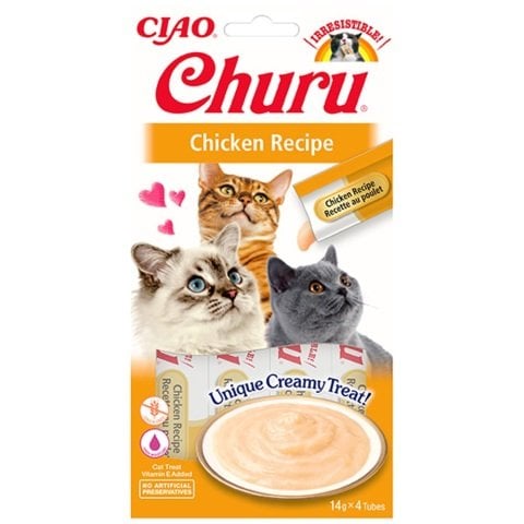 Ciao Churu Cream Tavuklu Kedi Ödül Kreması 4 x 14 Gr