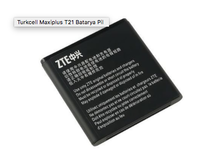 Turkcell Maxi Plus 5/T21 Batarya
