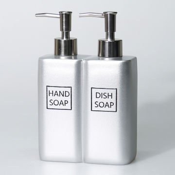 Twins İkili Sıvı Sabunluk Gümüş