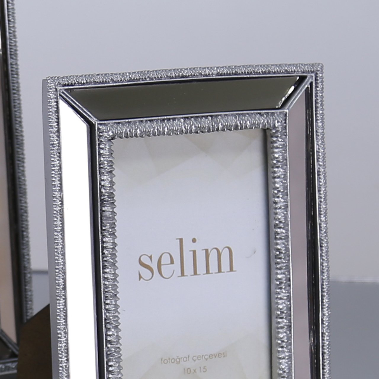 13x18 Elsira Aynalı Çerçeve Gümüş