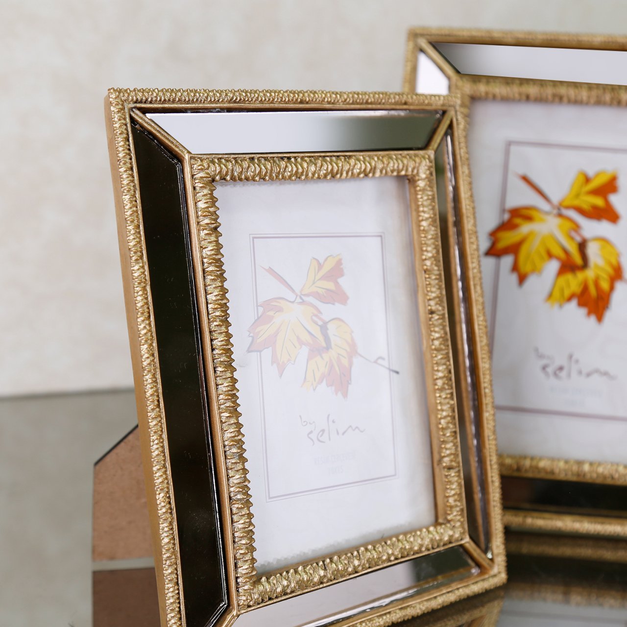 13x18 Elsira Aynalı Çerçeve Altın