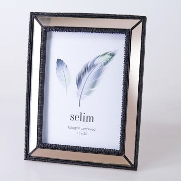 15x20 Elsira Aynalı Çerçeve Siyah